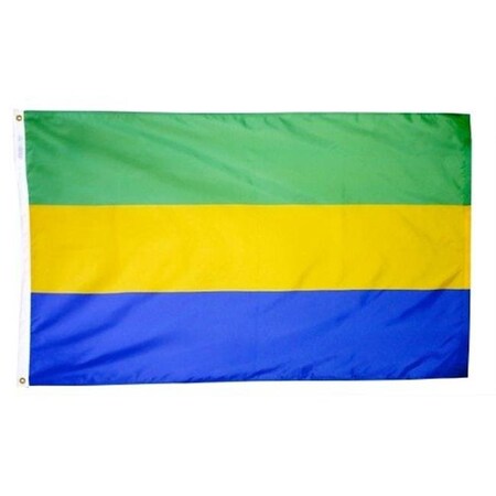 Annin Flagmakers Annin Flagmakers 192759 4 ft. X 6 ft. Nyl-Glo Gabon Flag 192759